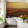 Sunset Highway Mural Wallpaper - Red Tone - room preview 05