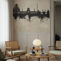 Damascus Syria Skyline Concrete Mural Wallpaper - room preview 05