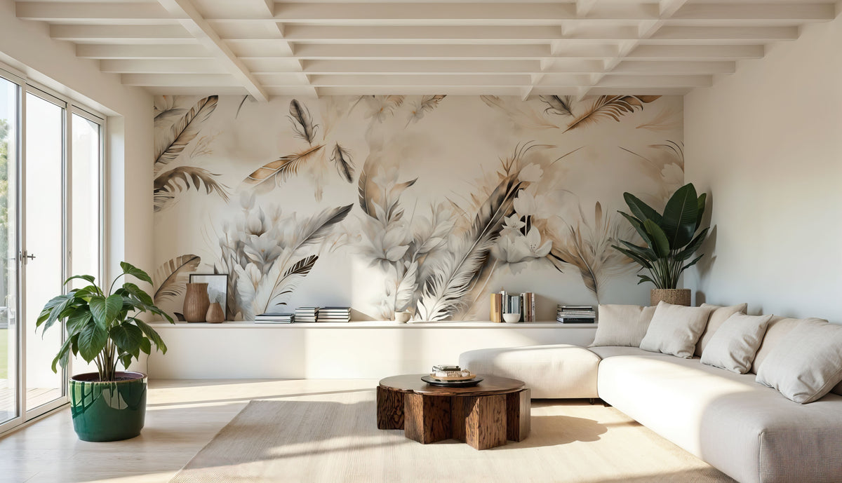 Tender Love Yellow Mural Wallpaper - room preview 05