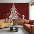Holiday Form IX Mural Wallpaper - room preview 05