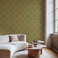 Harvest Slice Swamp Green Mural Wallpaper - room preview 05