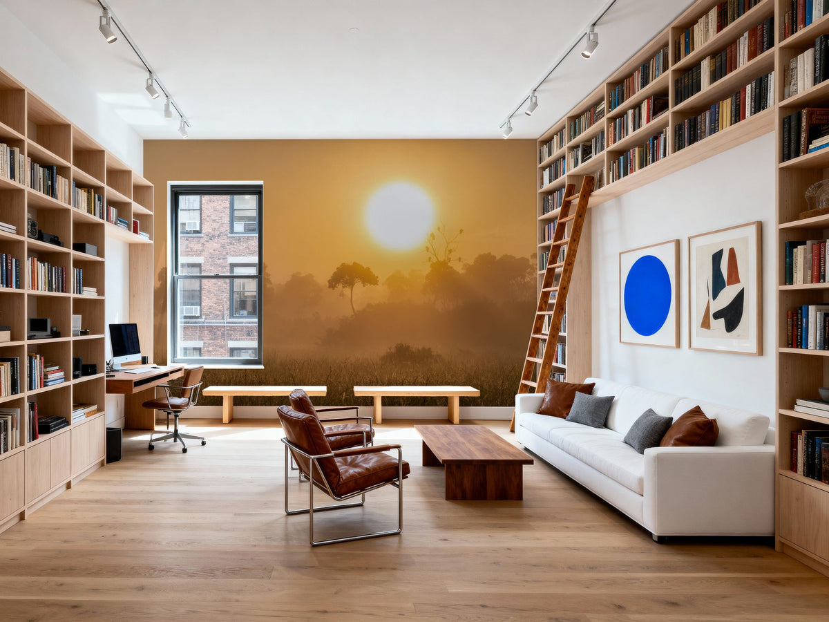 Masai Mara Sunrise Mural Wallpaper - room preview 05