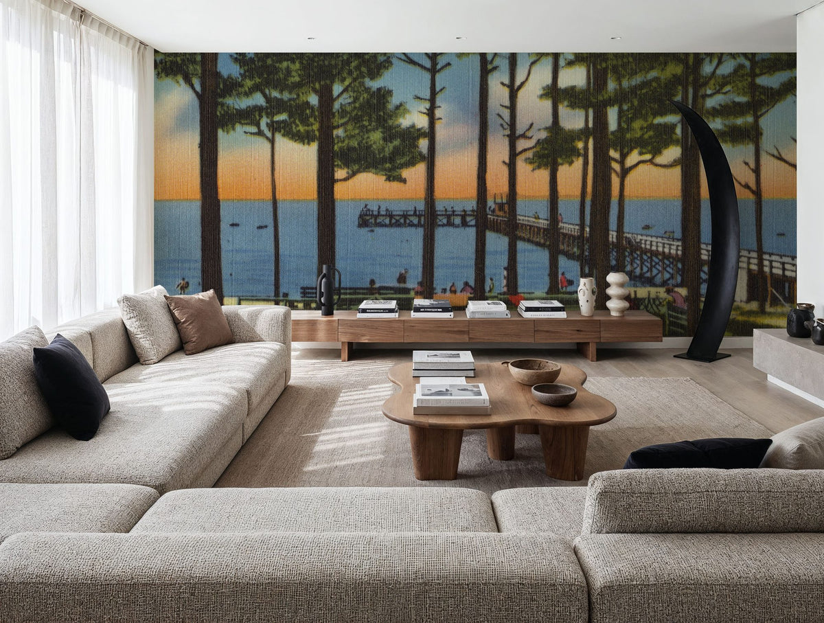 Greetings From Wilson Beach Mural Wallpaper - room preview 05