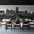 Maldon England Skyline Black & White Mural Wallpaper - room preview 05