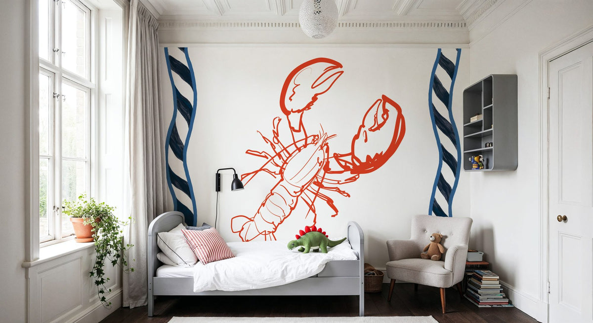 Sea Doodles III Mural Wallpaper - room preview 05