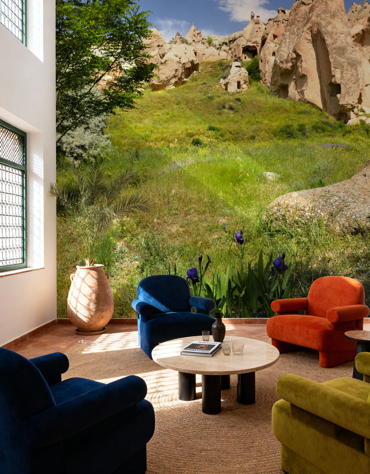 Purple Wildflower Canyon Mural Wallpaper - room preview 05