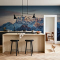Sunlit Mountain Mural Wallpaper - room preview 05