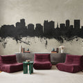 Orlando Florida Skyline Concrete Mural Wallpaper - room preview 05