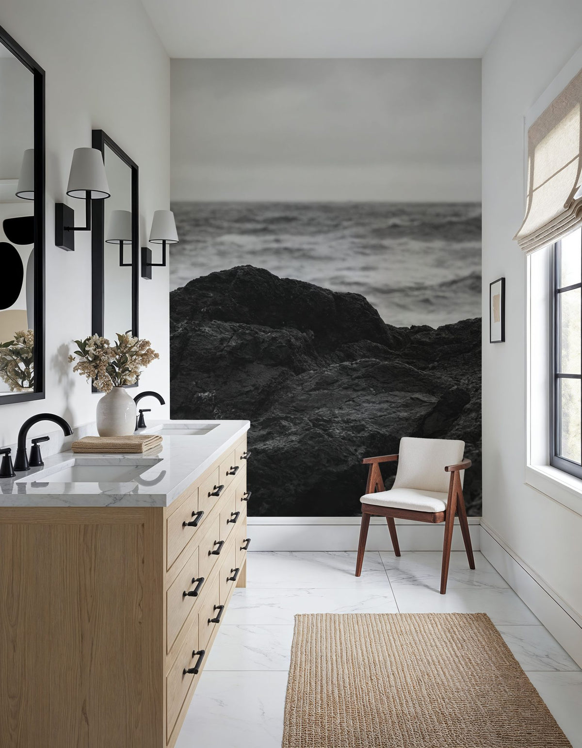 Black Rock Coast II Mural Wallpaper - room preview 05