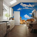 Joshua Tree Blue IV Mural Wallpaper - room preview 05