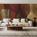 Patterned Vessels Mural Wallpaper - room preview 05