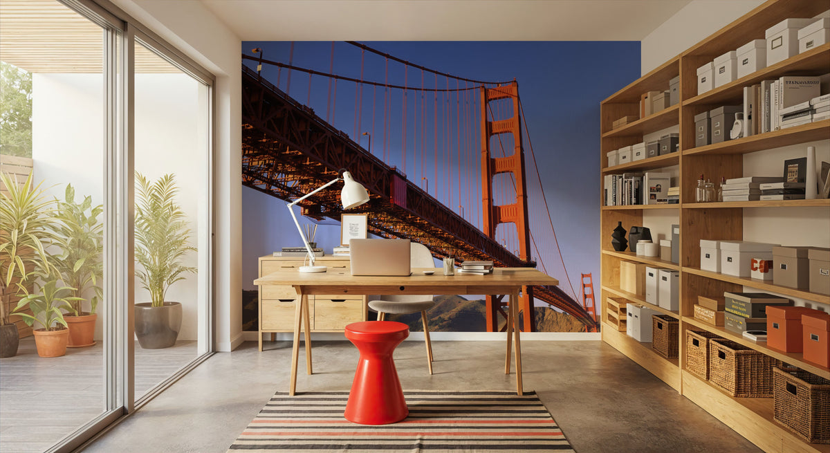 Golden Gate View Mural Wallpaper - room preview 05