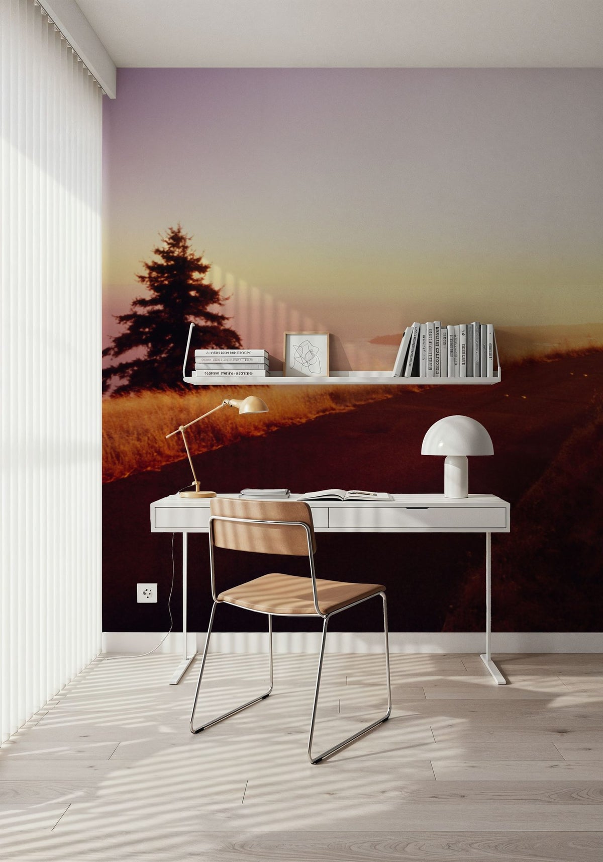 Coastal Sunset Path Mural Wallpaper - room preview 05