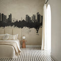 Sharjah Skyline Concrete Mural Wallpaper - room preview 05