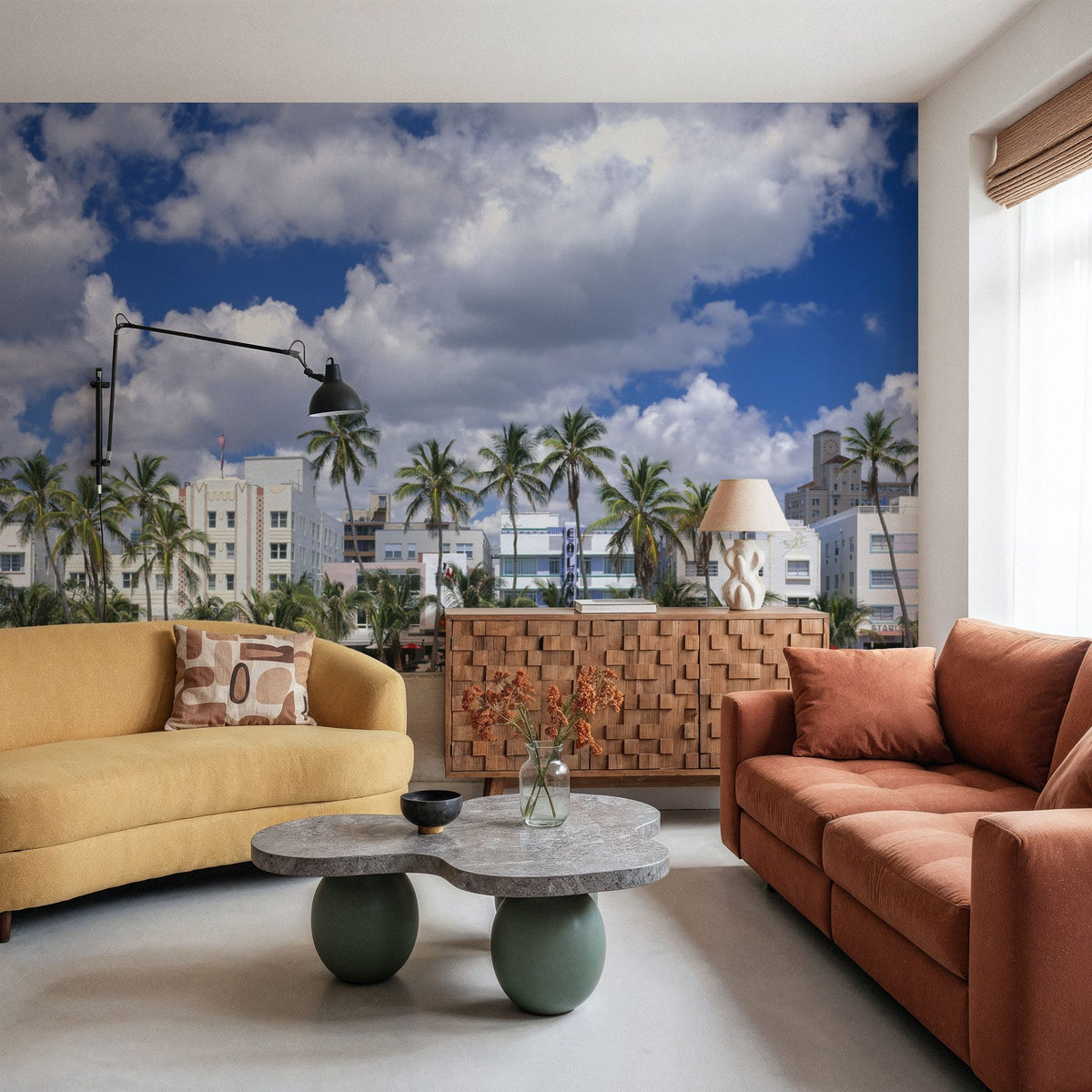 Ocean Drive Elegance Mural Wallpaper - room preview 05