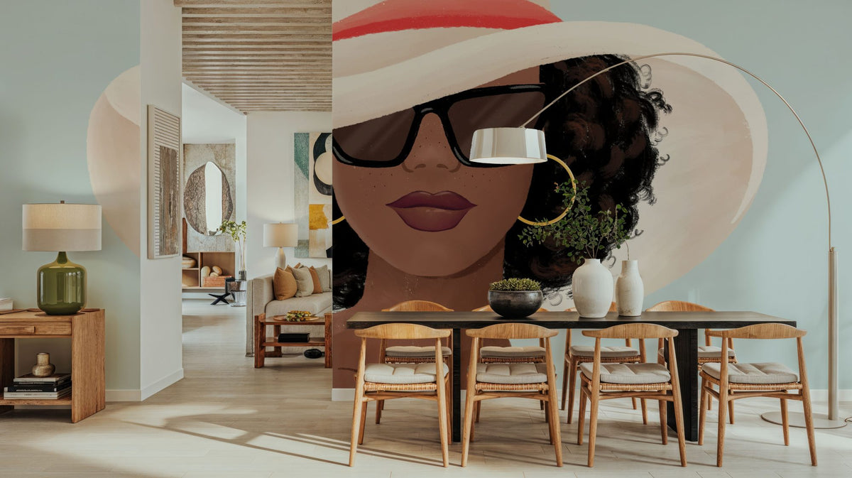 Beach Girl I Mural Wallpaper - room preview 05