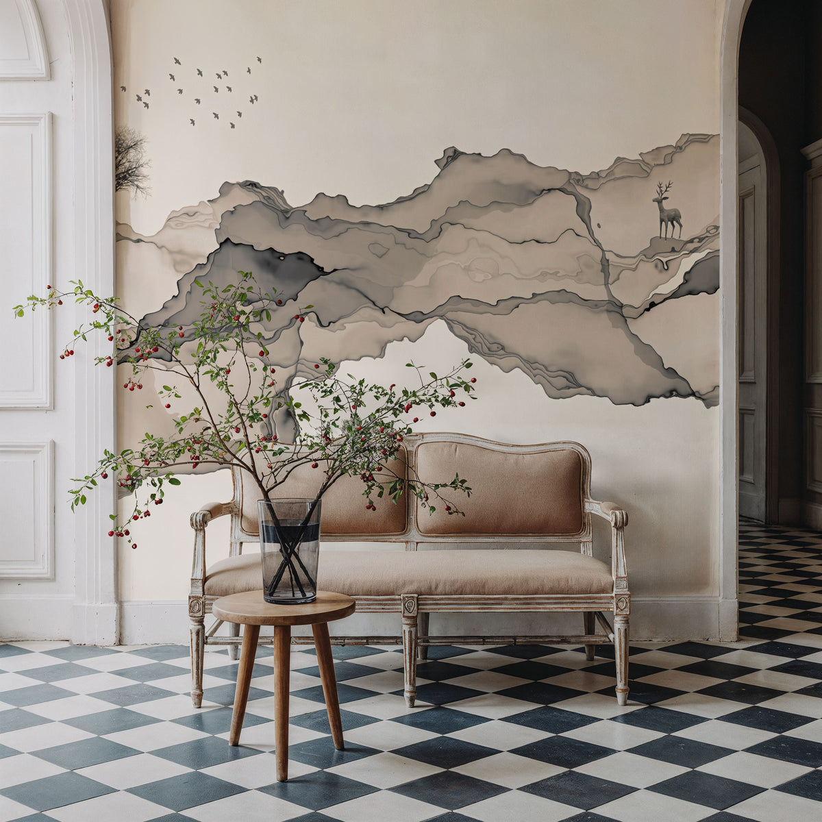 Serene Crossing Mural Wallpaper - room preview 05
