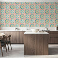 Kaleido Coral Mural Wallpaper - room preview 05