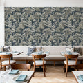Park Trees, Blue Mural Wallpaper - room preview 05