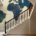 World Map Collage Mural Wallpaper - room preview 05