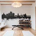 Nashik India Skyline Black & White Mural Wallpaper - room preview 05