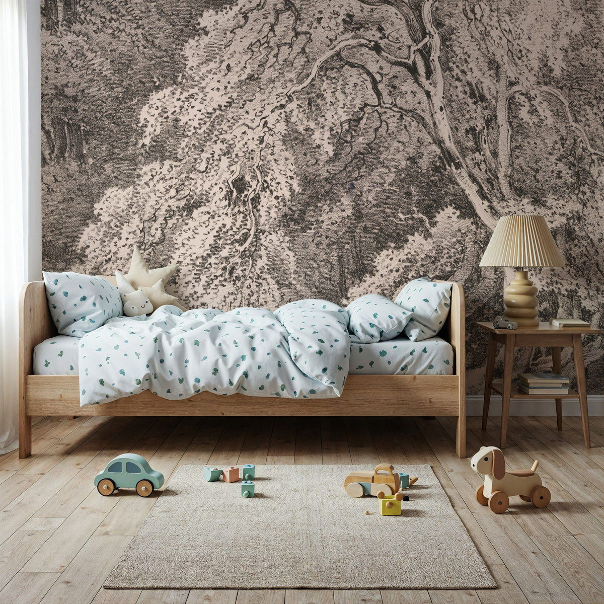 Hazel Nut Tree in Holme Park Mural Wallpaper - room preview 05