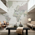 World Map Cities - Anouk Mural Wallpaper - room preview 05