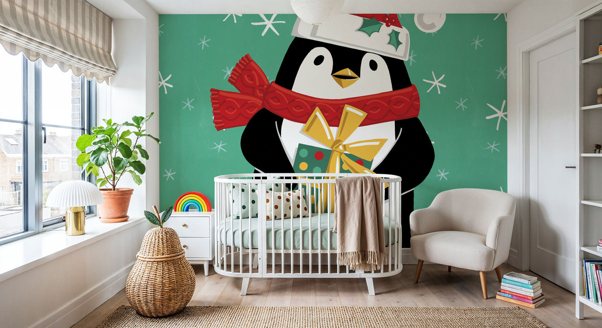 Festive Christmas IV Mural Wallpaper - room preview 05