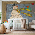 Seasonal Snowman III Mural Wallpaper - room preview 05