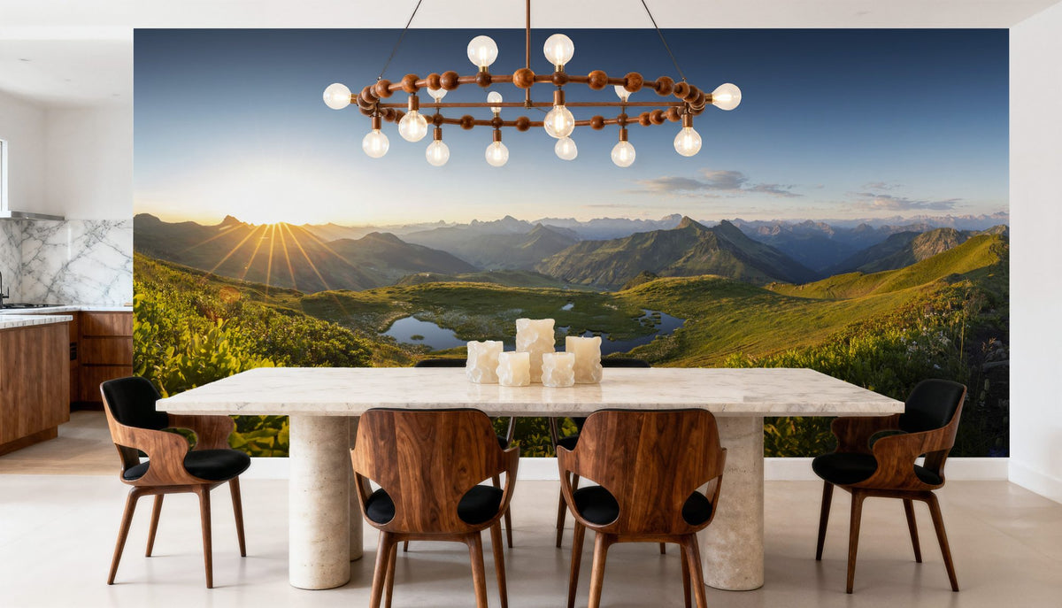 Austrian Sunrise Mural Wallpaper - room preview 05