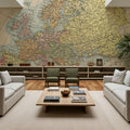 Map of Europe Mural Wallpaper - room preview 05