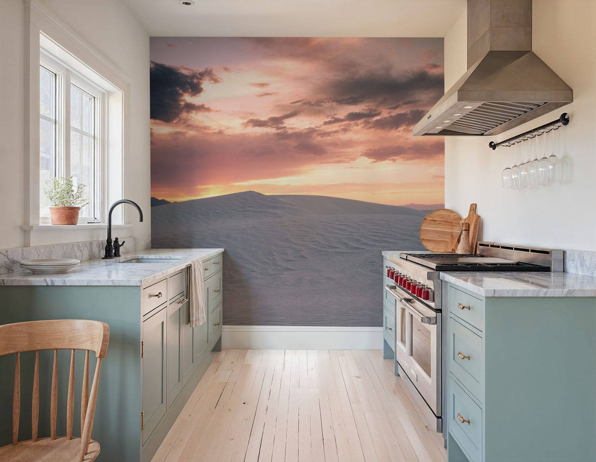White Dunes At Twilight Mural Wallpaper - room preview 05