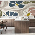 Modern Petals II Honeybloom Mural Wallpaper - room preview 05