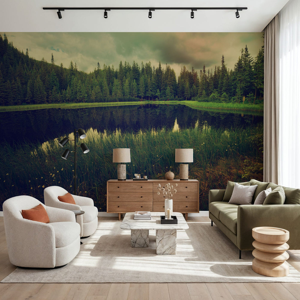 Secret Lake Mural Wallpaper - room preview 05