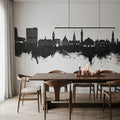 Lille France Skyline Black & White Mural Wallpaper - room preview 05