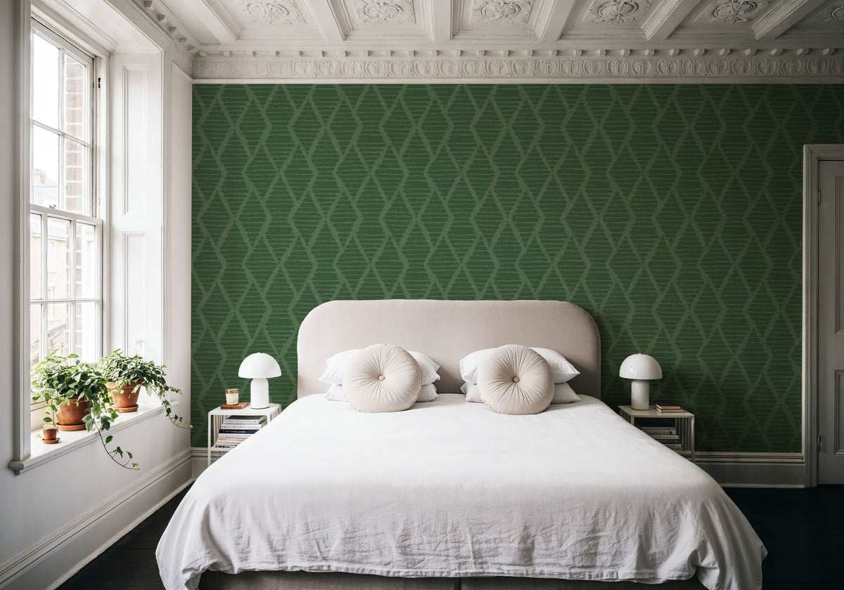 Harvest Time Green Mural Wallpaper - room preview 05