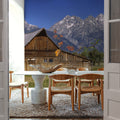 Mountain Homestead Blue Mural Wallpaper - room preview 05
