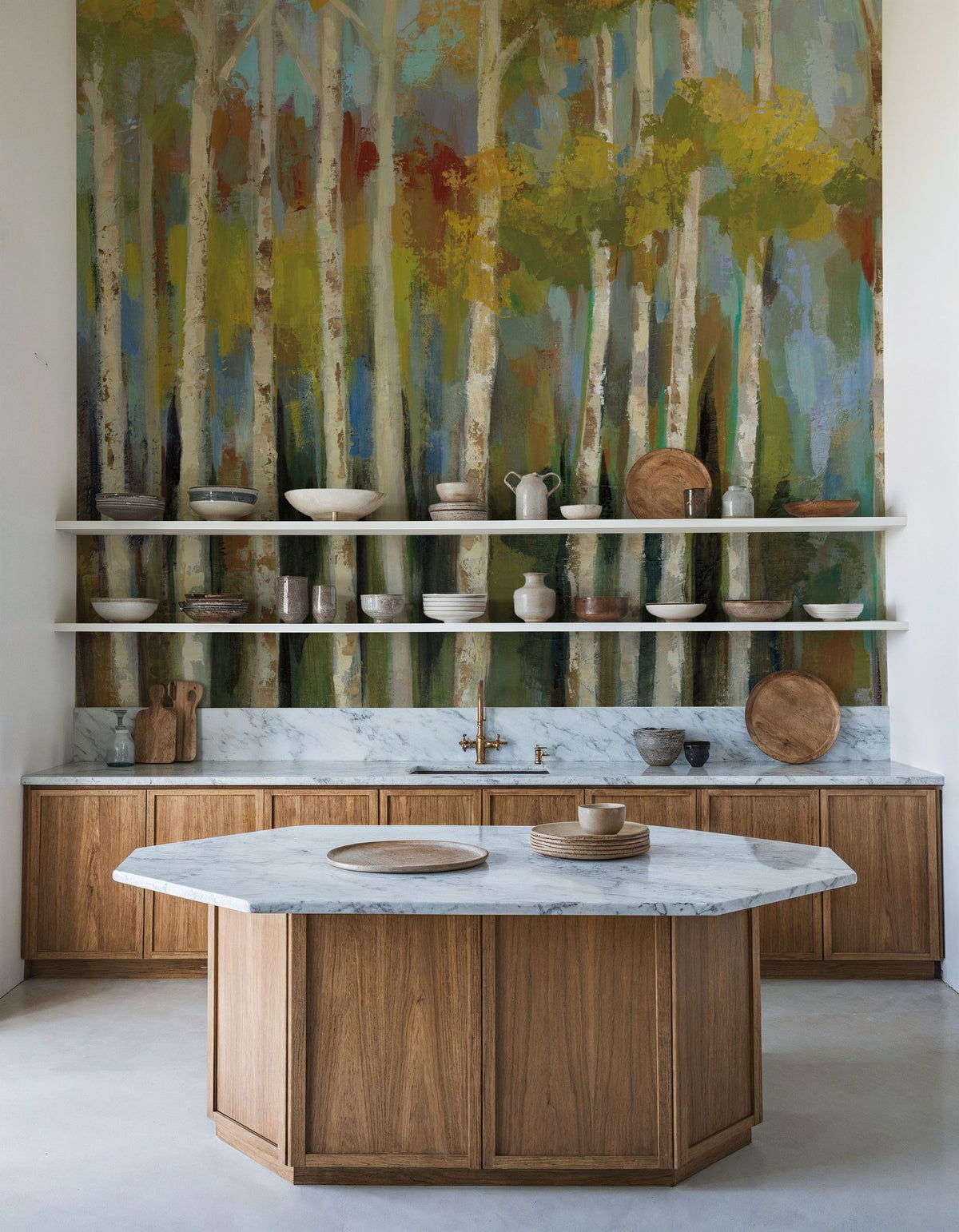 Young Forest Mural Wallpaper - room preview 05