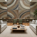 The Center I Abstract Dark Mural Wallpaper - room preview 05