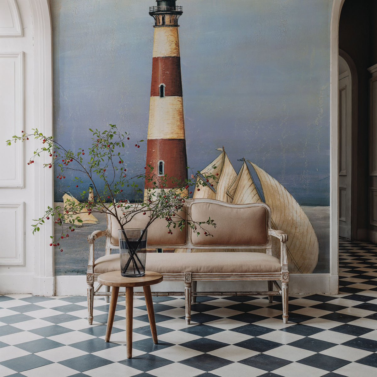 Harbor Light Mural Wallpaper - room preview 05