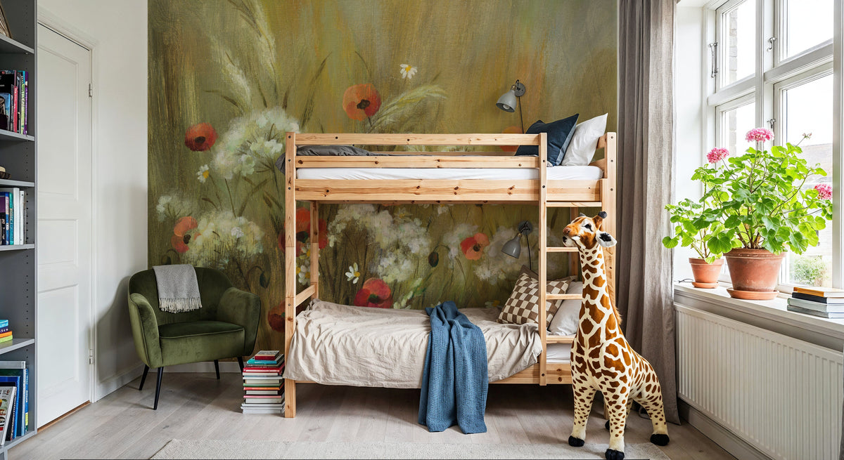 Hidden Meadow Mural Wallpaper - room preview 05