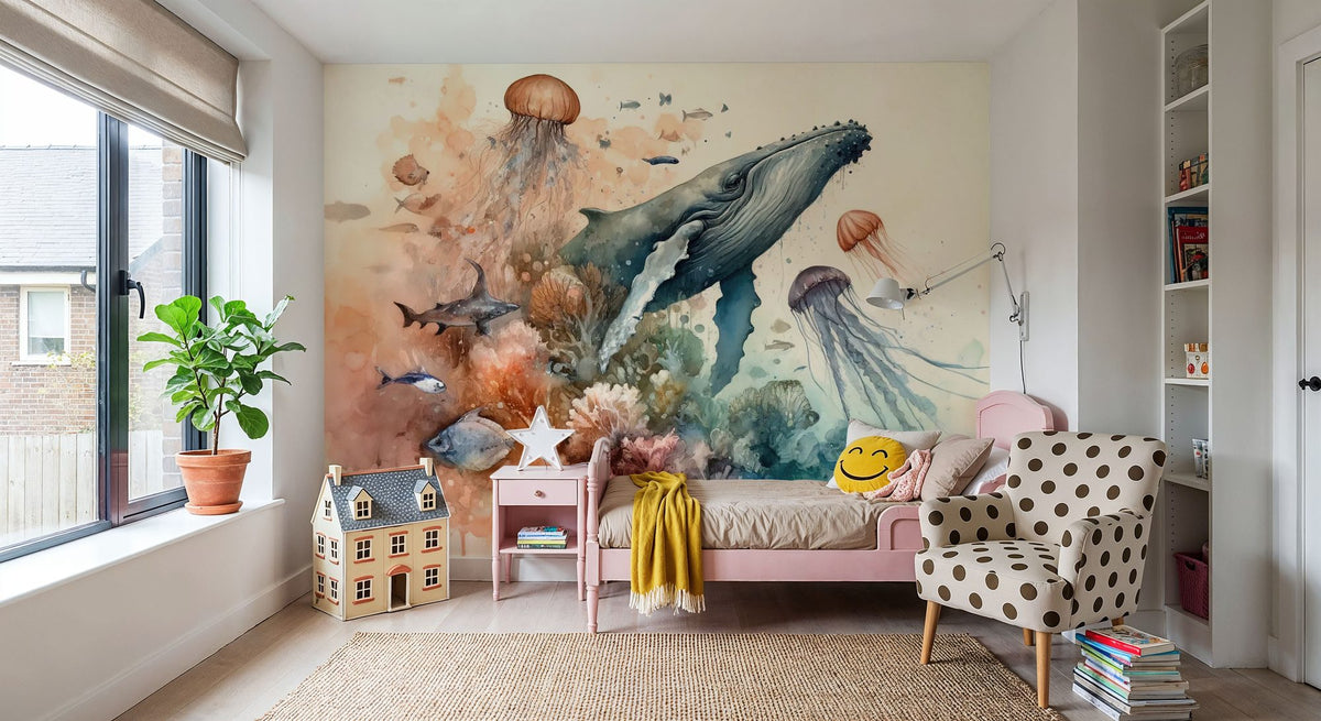 Ocean Whispers Mural Wallpaper - room preview 05