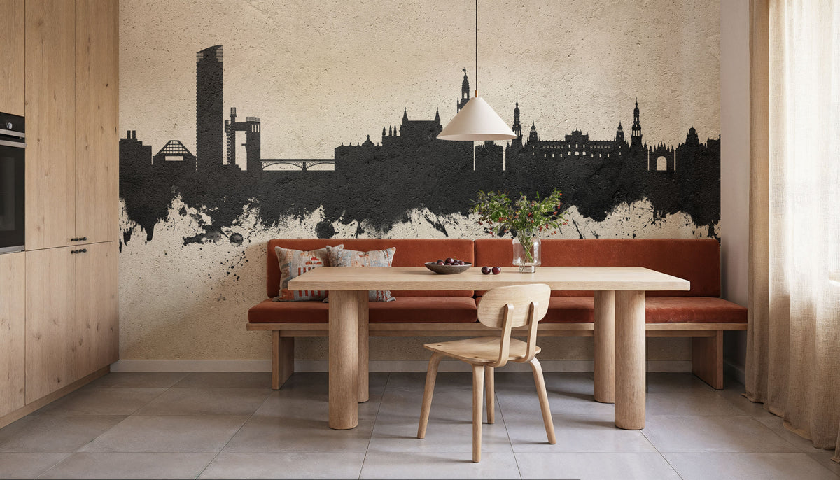 Sevilla Skyline Concrete Mural Wallpaper - room preview 05