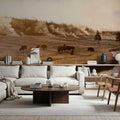 Bison Firehole River Mural Wallpaper - room preview 05