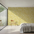Fern Cut-Outs Pattern, Citrus Mural Wallpaper - room preview 05