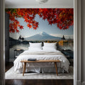Mount Fuji Fall Mural Wallpaper - room preview 05