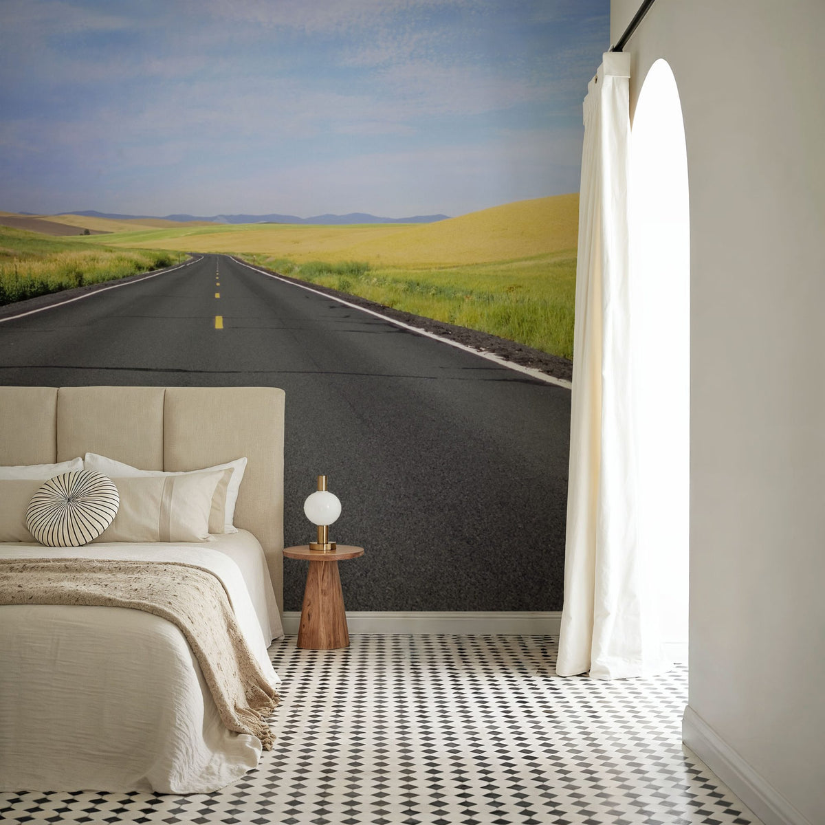 Open Road Horizon Mural Wallpaper - room preview 05