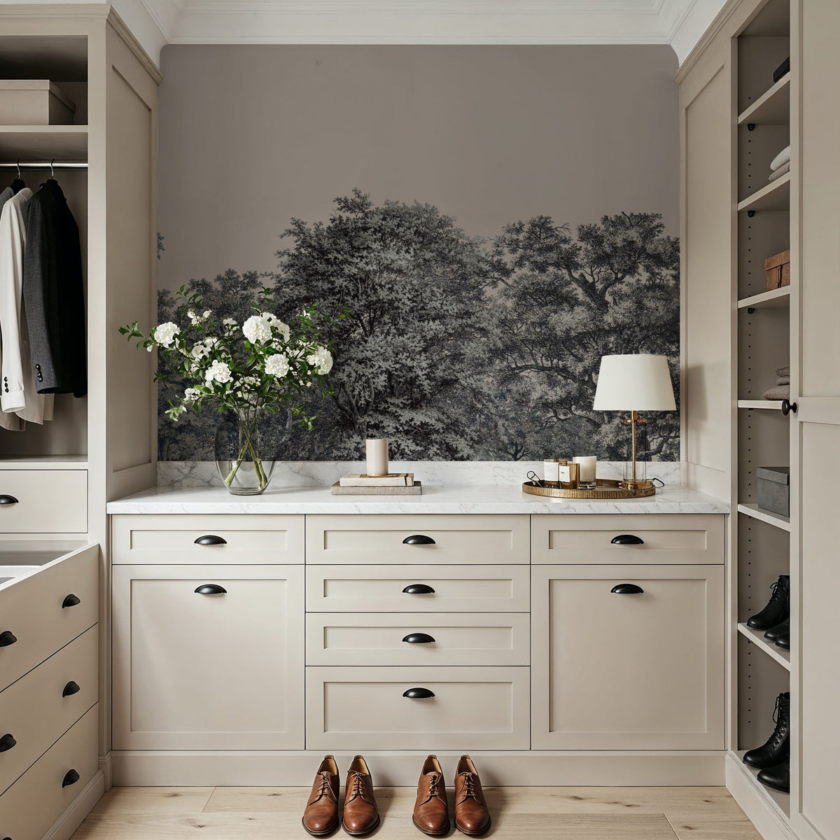 Over the Treetops, Bone Mural Wallpaper - room preview 05