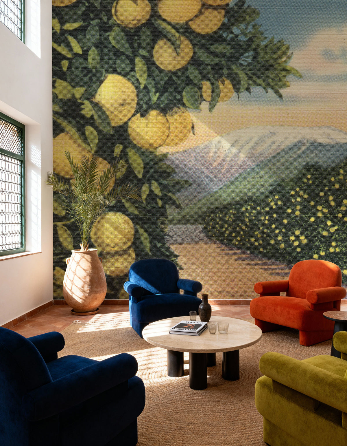 Greetings From Grapefruits Mural Wallpaper - room preview 05