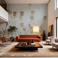 Wild Flowers I Clean Mural Wallpaper - room preview 05